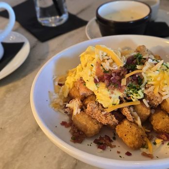 Neighborhood Provisions - The total bowl with queso on the side - New American Near Me - Edmond, Oklahoma