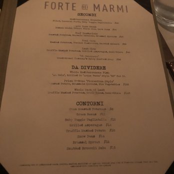 Forte Dei Marmi - The regular menu, part 2. - Italian Near Me - Miami Beach, Florida Forte Dei Marmi - The regular menu, part 2. - Italian Near Me - Miami Beach, Florida