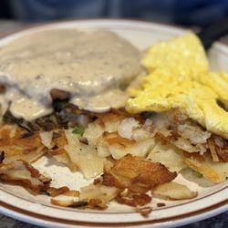 Shoreline Coffee Shop - Chicken Fried Steak and country potatoes