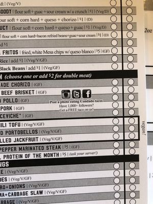 Menu photo 6 Condado Tacos Columbus, OH