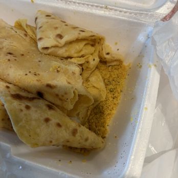 SimLo's Island Cafe - Ordered roti goat - no goat or potato! - Caribbean Near Me - Fayetteville, North Carolina