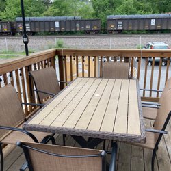 The Boxcar Restaurant - Deck, trains
