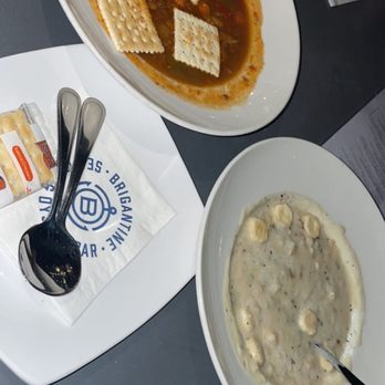 Brigantine - Soup of the day, vegetable and beef, and clam chowder - Seafood Near Me - Imperial Beach, California Brigantine - Soup of the day, vegetable and beef, and clam chowder - Seafood Near Me - Imperial Beach, California