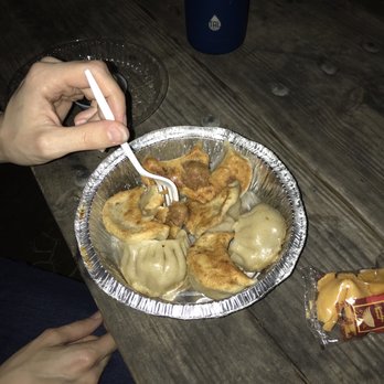 Hunan Garden - Fried pork dumplings and stale fortune cookie - Chinese Near Me - Fredericksburg, Virginia