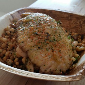 Pa'La - 24th Street - Mixed grains bowl topped with skate fish ($16). - Mediterranean Near Me - Phoenix, Arizona