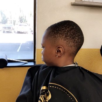 Boss Barber Shop - Before his cut - Barbers Near Me - Stockton, California