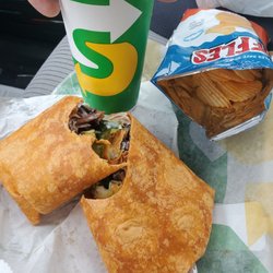 Wrap, a handful of chips, and a small drink.... $13.00. Geez! When did they get so expensive???