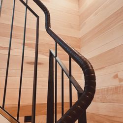 Rocket Leathercraft & Sharpening Service - Leather railing bannister wrap