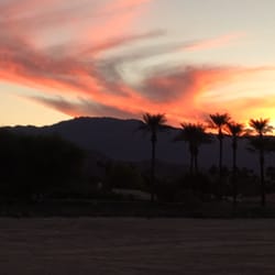 Italian Festival - Beautiful Palm Springs sunset as the festival ends.