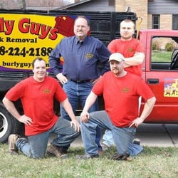 Burly Guys Junk Removal - Crew and stake truck