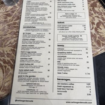 Celia's Garden Café - Menu - Breakfast & Brunch Near Me - Los Osos, California Celia's Garden Café - Menu - Breakfast & Brunch Near Me - Los Osos, California