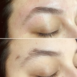 Brow waxing