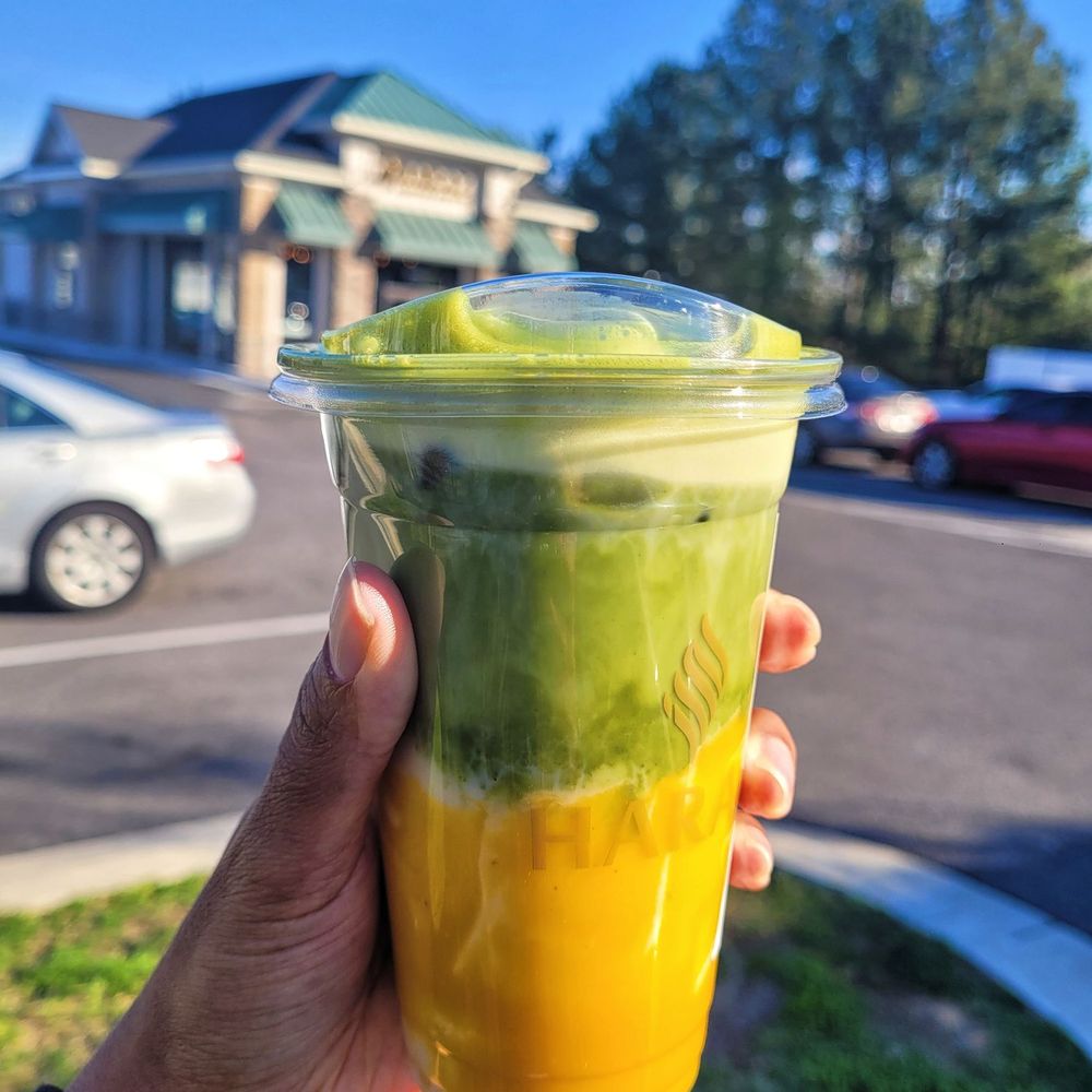 Haraz Coffee House - Mango Matcha - Desserts Near Me - Perry Hall, Maryland