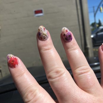 Eden Nails - Nail art real dried flowers - Nail Salons Near Me - Portland, Oregon Eden Nails - Nail art real dried flowers - Nail Salons Near Me - Portland, Oregon