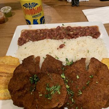 La Chiva Restaurant - Milanesa, ( yum, so juicy) rice n beans. Cola Colombian - Colombian Near Me - Lake Ronkonkoma, New York La Chiva Restaurant - Milanesa, ( yum, so juicy) rice n beans. Cola Colombian - Colombian Near Me - Lake Ronkonkoma, New York
