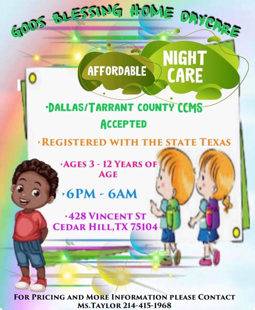 God's Blessings Home Daycare - childcare center in Cedar Hill, TX