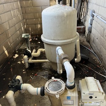 Central OC Pools - Old Purex Triton filter that had cracked and began leaking water. - Pool & Hot Tub Service Near Me