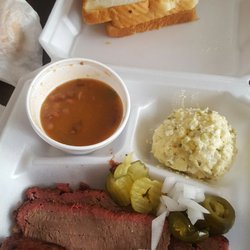 Chunk Deuce BBQ - This was my brisket plate and added sausage damn good.