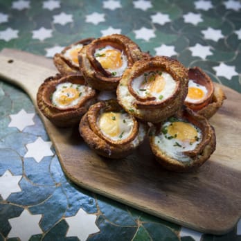 Boston Tea Party - Our famous egg and bacon tarts - Coffee & Tea Near Me - Worcester, WOR