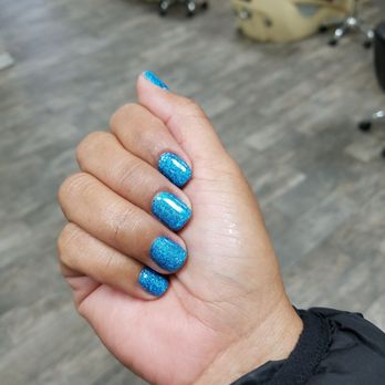 Q Nails & Spa - Smooth and shiny blue nails - Nail Salons Near Me - Glendale, California Q Nails & Spa - Smooth and shiny blue nails - Nail Salons Near Me - Glendale, California