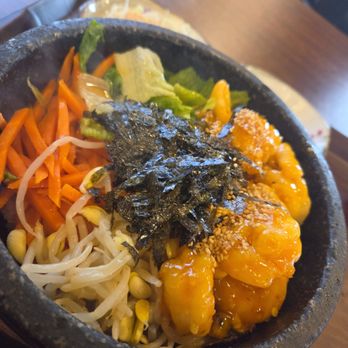 Gung Chae - Seafood hot stone binimbap - Korean Near Me - Las Vegas, Nevada Gung Chae - Seafood hot stone binimbap - Korean Near Me - Las Vegas, Nevada