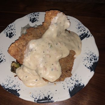Haywire - Chicken fried steak was horrible, this was mostly fried batter and gravy. The Brussel sprouts and mashed potatoes were good. - New American Near Me - Plano, Texas Haywire - Chicken fried steak was horrible, this was mostly fried batter and gravy. The Brussel sprouts and mashed potatoes were good. - New American Near Me - Plano, Texas
