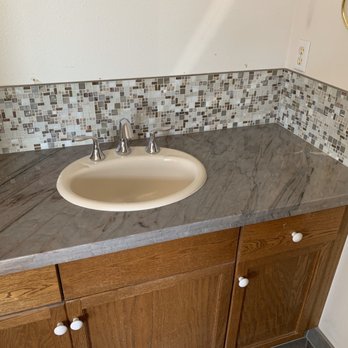 Cardoso Tile & Construction - New sink area matching tub area - Tiling Near Me Cardoso Tile & Construction - New sink area matching tub area - Tiling Near Me