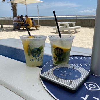 The Gulf - Spiked lemonade with mint. So light and perfect for an afternoon by the beach. - Burgers Near Me - Orange Beach, Alabama