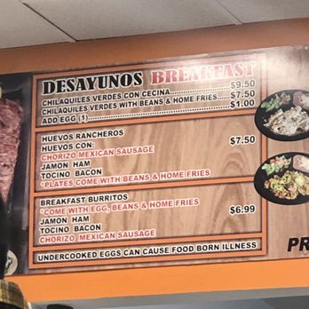 Tacos Huicho - Breakfast Menu - Mexican Near Me - Phoenix, Arizona Tacos Huicho - Breakfast Menu - Mexican Near Me - Phoenix, Arizona