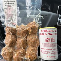 Bergeron's Boudin and Cajun Meats - 9 piece Chicken bites & Cajun Seasoning