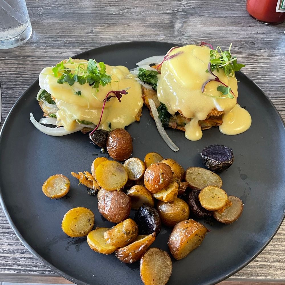 The Brunch House - Fried Avocado Benedict- so yummy! - Breakfast & Brunch Near Me - Temecula, California The Brunch House - Fried Avocado Benedict- so yummy! - Breakfast & Brunch Near Me - Temecula, California