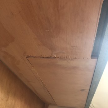 Pietra Graniti - Underside of counter, should have been one clean piece of support wood - General Contractors Near Me - Lorton, Virginia Pietra Graniti - Underside of counter, should have been one clean piece of support wood - General Contractors Near Me - Lorton, Virginia