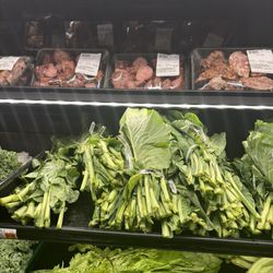 The smoked meats right next to the collards and mustard greens. GENIUS!!!!!