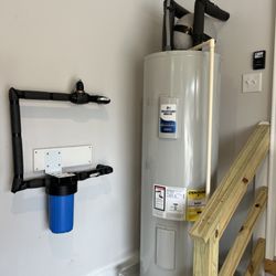 Partin's Plumbing - New Whole House Water Filter and Newly installed Water Heater