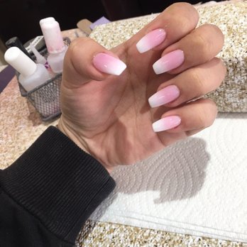 Cotton Nail & Spa - Ombre Coffin Nails. - Skin Care Near Me - Hewlett, New York