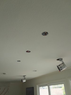 Recessed LED lighting installation