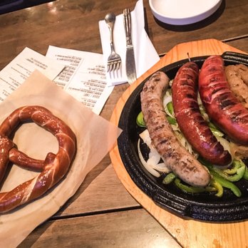 Biergarten - Wurstplatte. So good! Pretzel however, not so good. - Gastropubs Near Me - Los Angeles, California