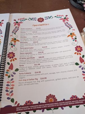 Menu photo 1 El Senor Pig Dayton, KY