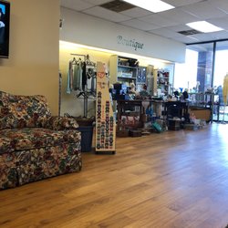 Prime Eye Care - Waiting area with accessories for purchase
