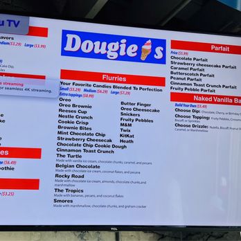 Dougie’s Ice Cream - Menu - Ice Cream & Frozen Yogurt Near Me - Westland, Michigan Dougie’s Ice Cream - Menu - Ice Cream & Frozen Yogurt Near Me - Westland, Michigan