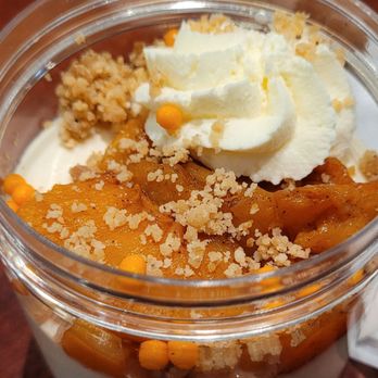 Cafe Belle Madeleine - Peach cheesecake mousse in a jar - Bakeries Near Me - Las Vegas, Nevada Cafe Belle Madeleine - Peach cheesecake mousse in a jar - Bakeries Near Me - Las Vegas, Nevada