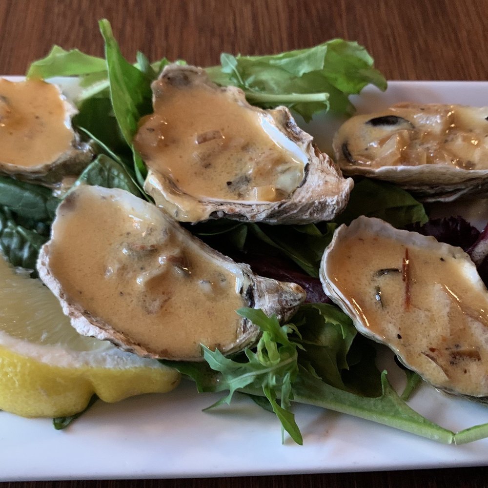 2 Doors Down - Local roasted oysters In gorgeous beurre blanc. - Wine Bars Near Me - Eureka, California