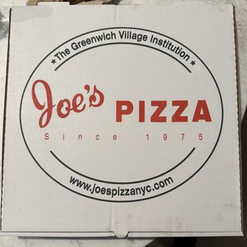 Joe’s Pizza - Joe's Pizza Box - Pizza Near Me - New York, New York