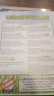 Menu photo 4 Freedom Square Diner - Natrona Heights Natrona Heights, PA Menu photo 4 Freedom Square Diner - Natrona Heights Natrona Heights, PA