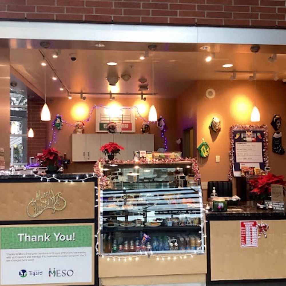 El Cuadrilatero - Cafe front inside Tigard Library - Coffee & Tea Near Me - Tigard, Oregon