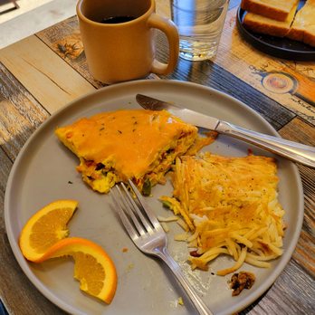 Eggscellent - 1/2 of a Denver Omelet! The eggs and more Omelet started out with four eggs. Great for sharing. - Breakfast & Brunch Near Me - Las Vegas, Nevada Eggscellent - 1/2 of a Denver Omelet! The eggs and more Omelet started out with four eggs. Great for sharing. - Breakfast & Brunch Near Me - Las Vegas, Nevada