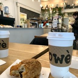 Chocolate Croissant and Chai Latte