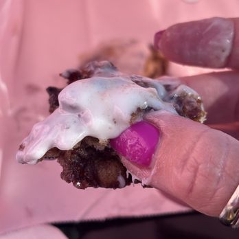 Voodoo Doughnut - Fresh, hot lemon blueberry Blueberry Lemon Fritter! - Donuts Near Me - Tempe, Arizona Voodoo Doughnut - Fresh, hot lemon blueberry Blueberry Lemon Fritter! - Donuts Near Me - Tempe, Arizona