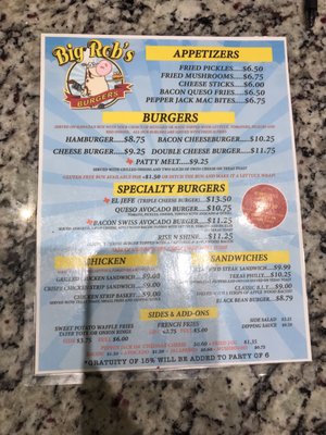 Menu photo 6 Big Rob's Burgers Kyle, TX Menu photo 6 Big Rob's Burgers Kyle, TX