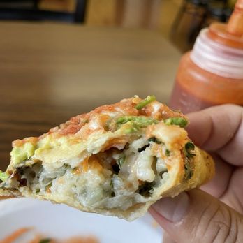 Mariscos Jalisco - This shrimp taco has a lot of stuff in here, but not a lot of shrimp. - Tacos Near Me - Pomona, California Mariscos Jalisco - This shrimp taco has a lot of stuff in here, but not a lot of shrimp. - Tacos Near Me - Pomona, California